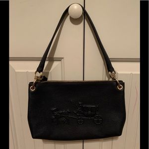 Used Coach navy blue bag